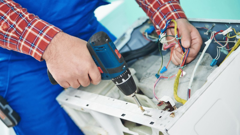 Gölbaşı Fondital Fondital çamaşır makinesi kart tamiri – Su almama arızası orijinal parça ile giderildi. - Teknik servis örneği